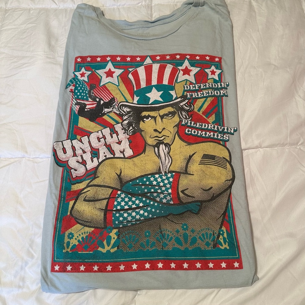 Club Grunt Style Uncle Sam Defend Freedom Shirt USA 🇺🇸